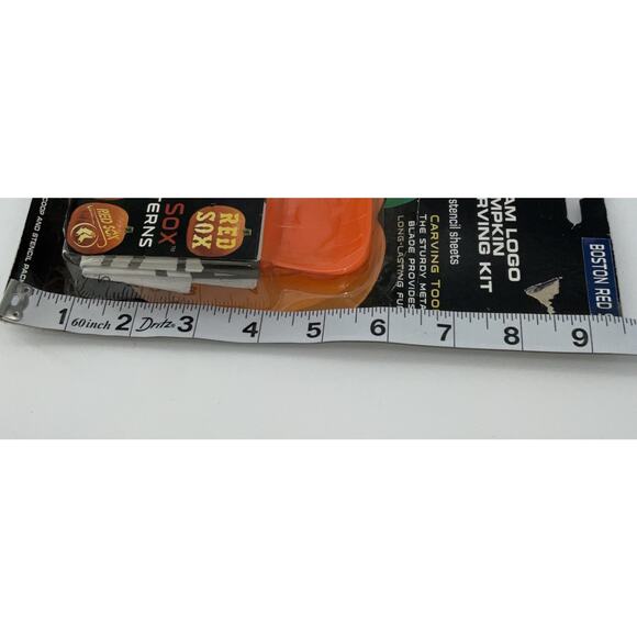 Official MLB Pumpkin Carving Kit Team Logo Stencil Boston Red Sox - Picture 4 of 4